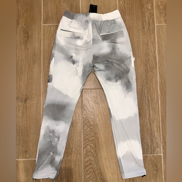 ZANEROBE Jumpshot Jogger Army Cargo Pocket Pant in White Camo (30) NEW WITH TAGS - Picture 11 of 12